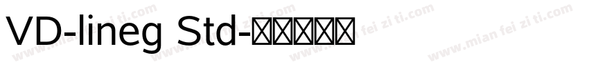 VD-lineg Std字体转换